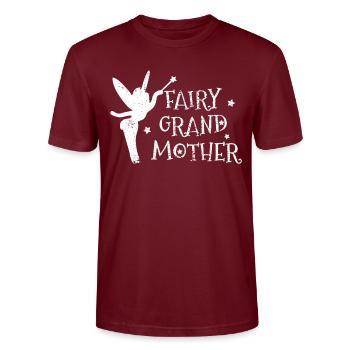 Fee Großmutter - Stanley/Stella Unisex Bio-T-Shirt CRAFTER - Burgunderrot - Vorne - Alina (178cm) & Michal (187cm)