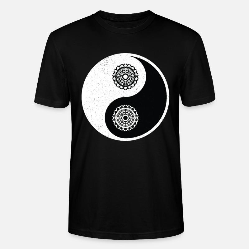 Ying Yang - Stanley/Stella Unisex Bio-T-Shirt CRAFTER - Schwarz