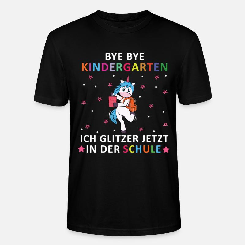 Bye Bye Kindergarten - Stanley/Stella Unisex Bio-T-Shirt CRAFTER - Schwarz