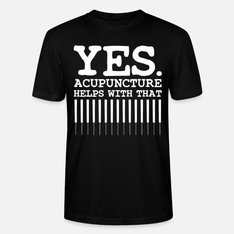 Akupunktur - Stanley/Stella Unisex Bio-T-Shirt CRAFTER - Schwarz