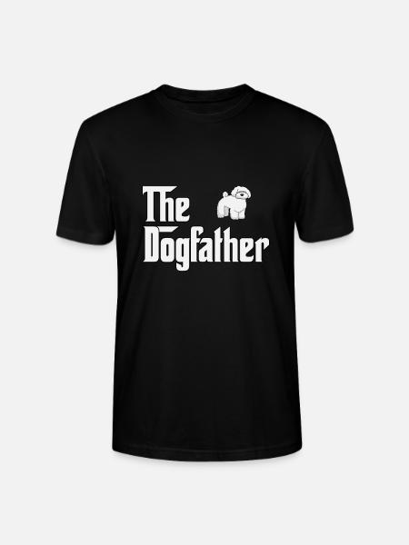 Bolonka The Dogfather lustiges Geschenk - Stanley/Stella Unisex Bio-T-Shirt CRAFTER - Schwarz
