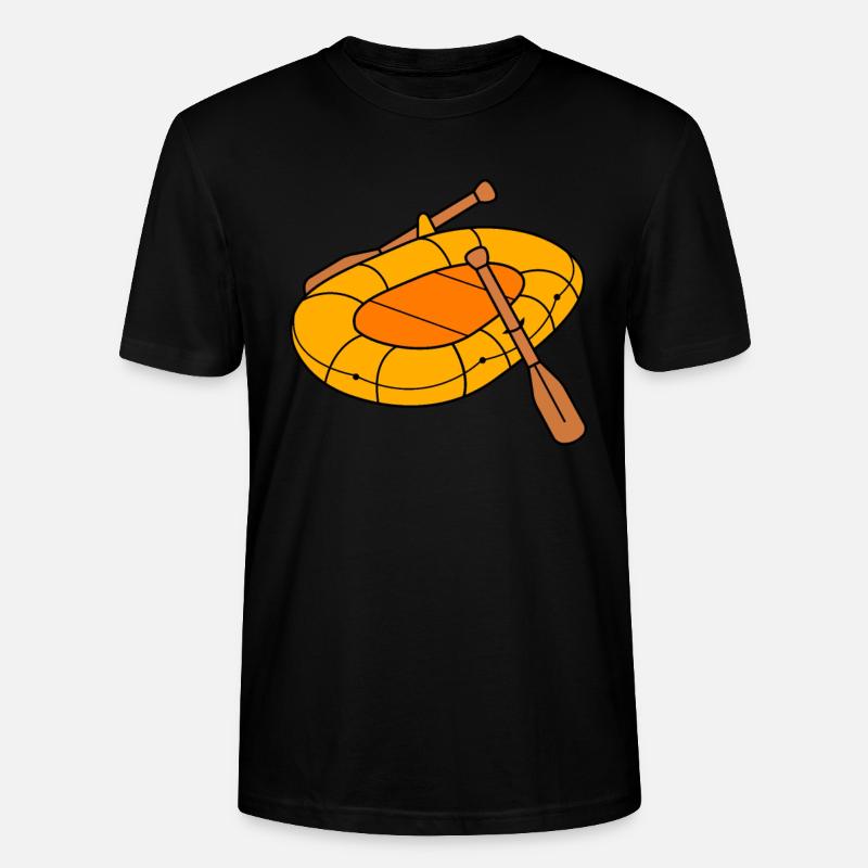 Ruderboot Schlauchboot Gummiboot - Stanley/Stella Unisex Bio-T-Shirt CRAFTER - Schwarz