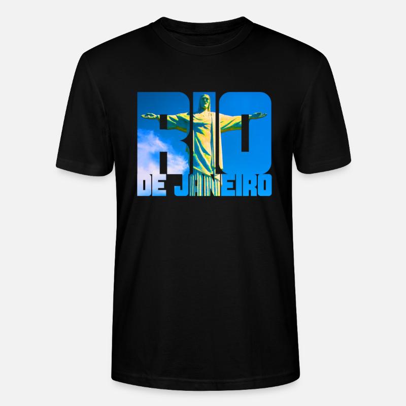 Rio de Janeiro Brésil - T-shirt bio CRAFTER Stanley Stella Unisexe - noir