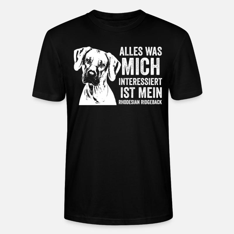 Rhodesian Ridgeback Hunderasse - Stanley/Stella Unisex Bio-T-Shirt CRAFTER - Schwarz