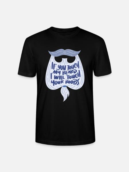 Bearded Bearded Beard Schnauzer Gift - Stanley/Stella CRAFTER Unisex Organic T-Shirt - black