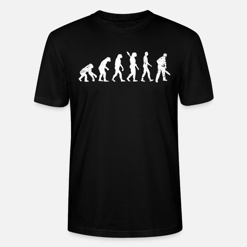 Holzfäller Evolution - Stanley/Stella Unisex Bio-T-Shirt CRAFTER - Schwarz