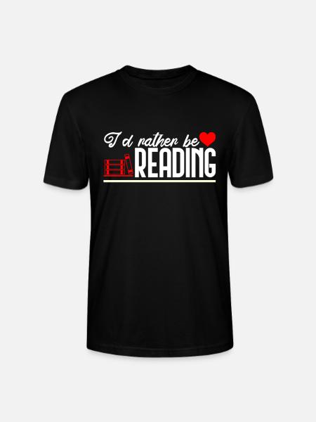 Ich Liebe Bücher Lesen - Stanley/Stella Unisex Bio-T-Shirt CRAFTER - Schwarz