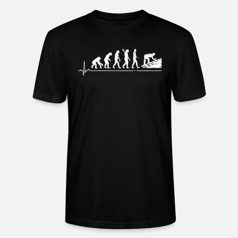 Roofer Evolution - Stanley/Stella CRAFTER Unisex Organic T-Shirt - black