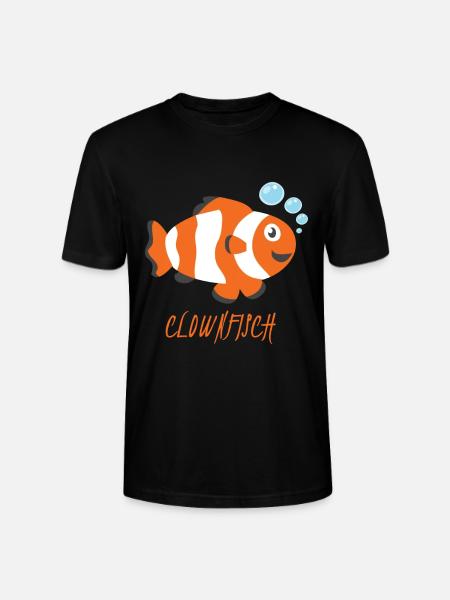 clownfisch - Stanley/Stella Unisex Bio-T-Shirt CRAFTER - Schwarz
