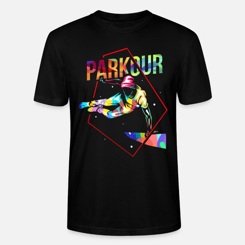 Parkour Geschenk - Stanley/Stella Unisex Bio-T-Shirt CRAFTER - Schwarz