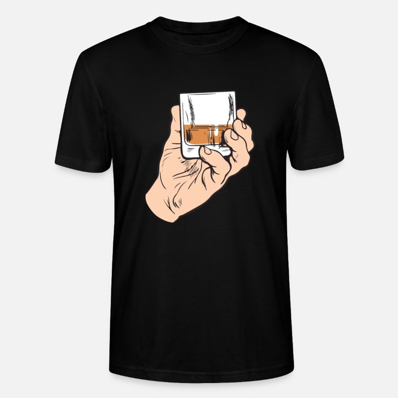 Whiskey - Stanley/Stella Unisex Bio-T-Shirt CRAFTER - Schwarz