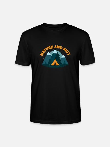 nature and shit - Stanley/Stella CRAFTER Unisex Organic T-Shirt - black