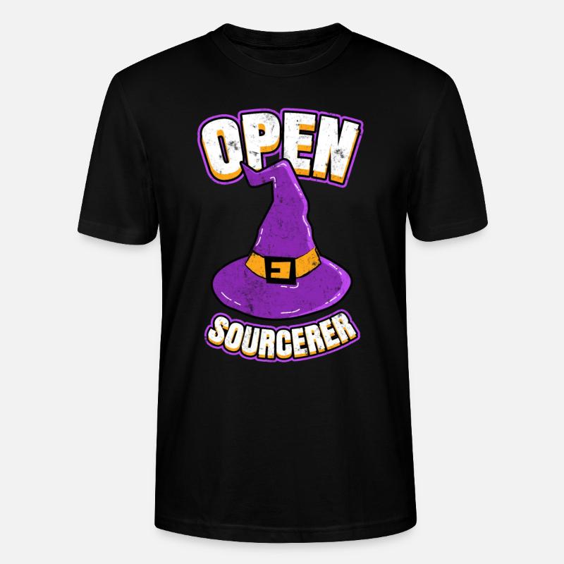 Open Sourcerer Programmierer Hacker - Stanley/Stella Unisex Bio-T-Shirt CRAFTER - Schwarz