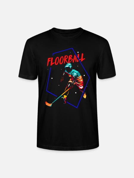 Floorball gave - Stanley Stella CRAFTER unisex økologisk-T-shirt - sort