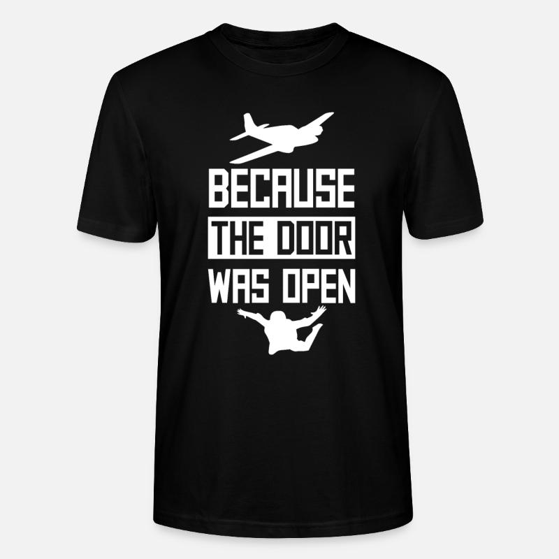 Skydiving gift idea - Stanley/Stella CRAFTER Unisex Organic T-Shirt - black