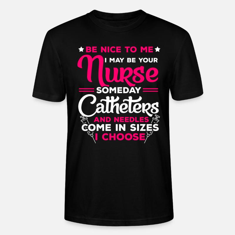Krankenschwester Lustiger Spruch - Stanley/Stella Unisex Bio-T-Shirt CRAFTER - Schwarz