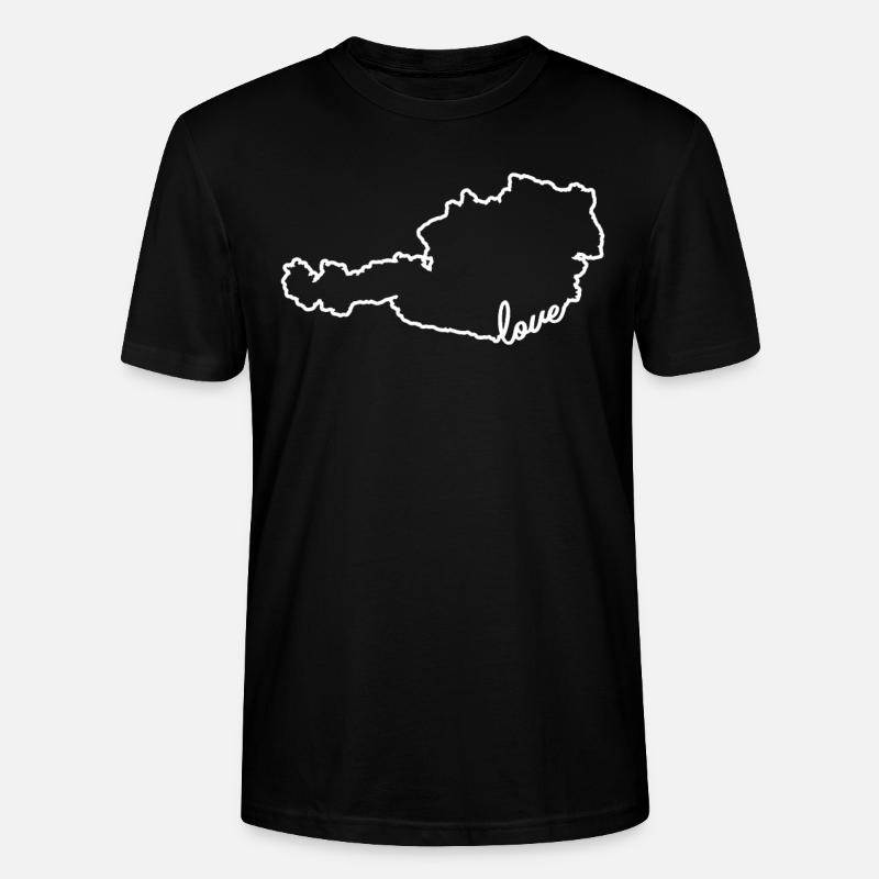 Austria Austrian Austrian - Stanley/Stella CRAFTER Unisex Organic T-Shirt - black