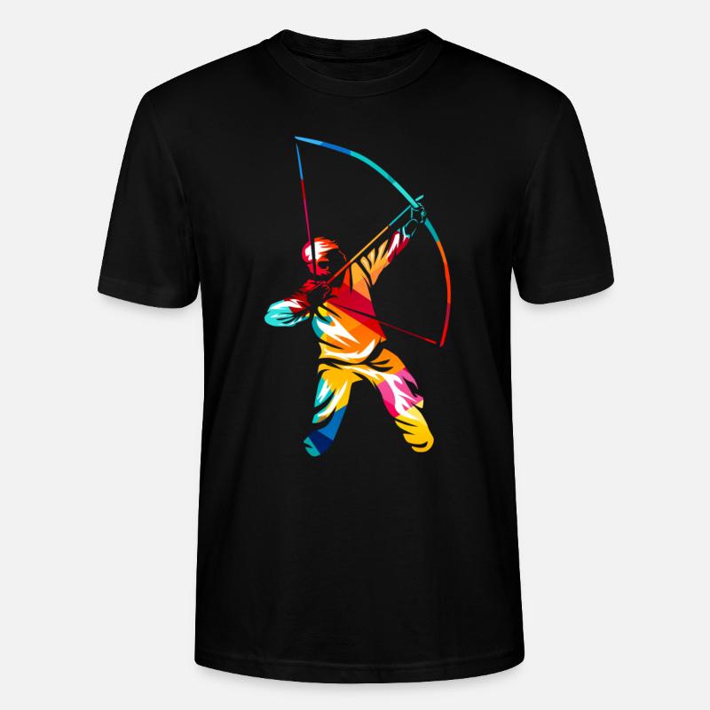 Bogenschießen - Stanley/Stella Unisex Bio-T-Shirt CRAFTER - Schwarz