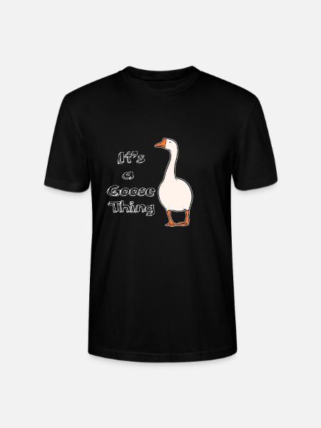 Gans Tier Geschenk - Stanley/Stella Unisex Bio-T-Shirt CRAFTER - Schwarz