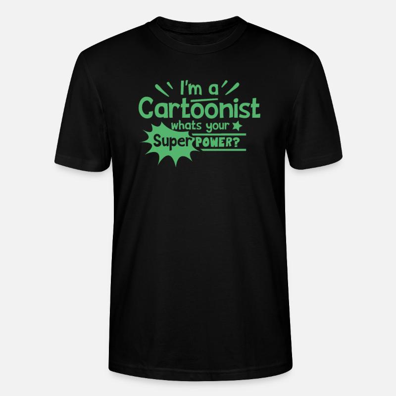 Comic - Stanley/Stella Unisex Bio-T-Shirt CRAFTER - Schwarz