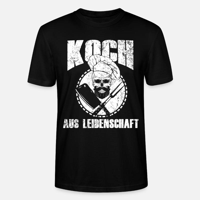 Koch Kochen - Stanley/Stella Unisex Bio-T-Shirt CRAFTER - Schwarz