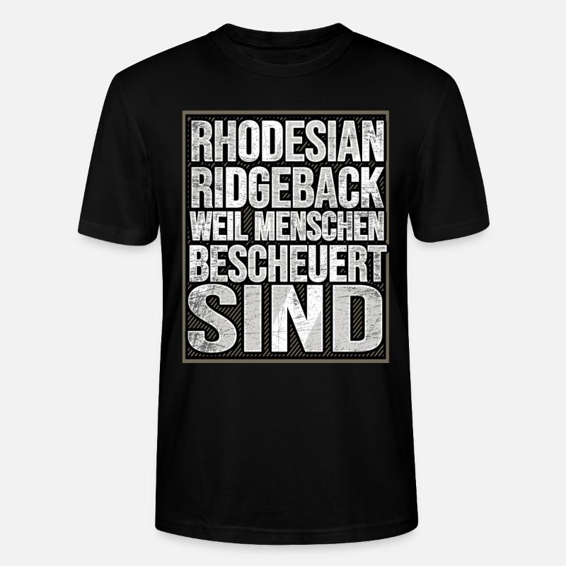 Rhodesian Ridgeback - Stanley/Stella Unisex Bio-T-Shirt CRAFTER - Schwarz