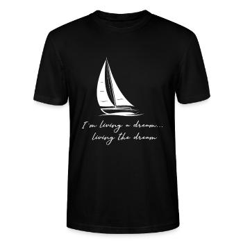Segeln | Geschenk Segler | Geschenk Segeln lustig - Stanley/Stella Unisex Bio-T-Shirt CRAFTER - Schwarz - Vorne - Alina (178cm) & Michal (187cm)