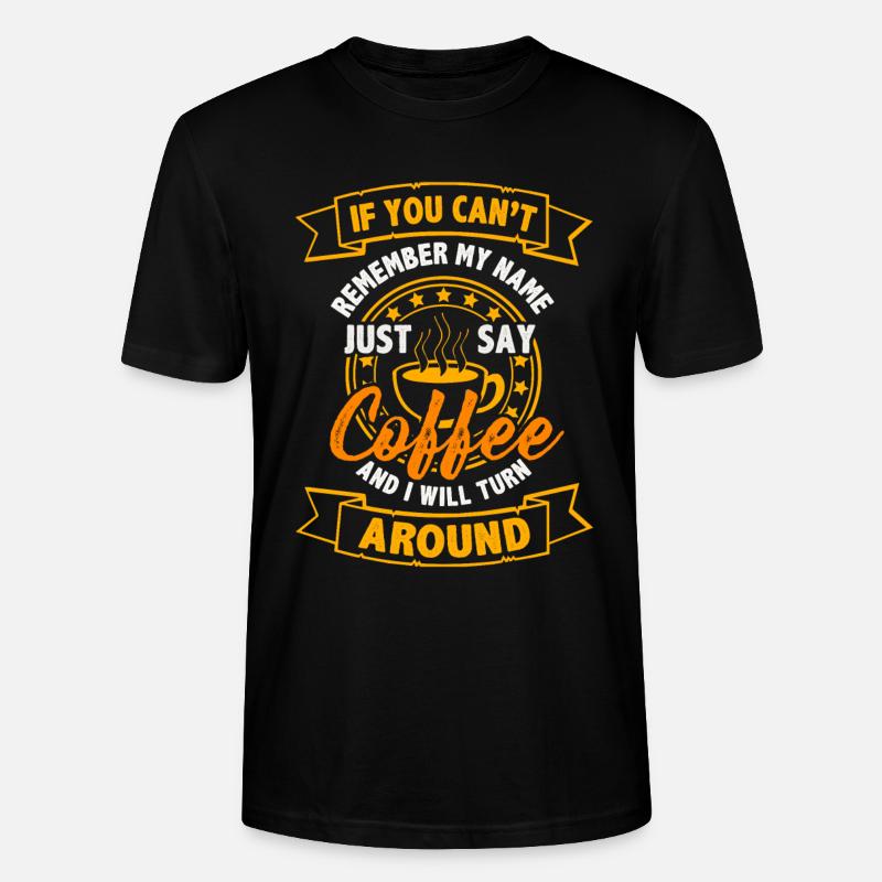 Kaffee - Stanley/Stella Unisex Bio-T-Shirt CRAFTER - Schwarz