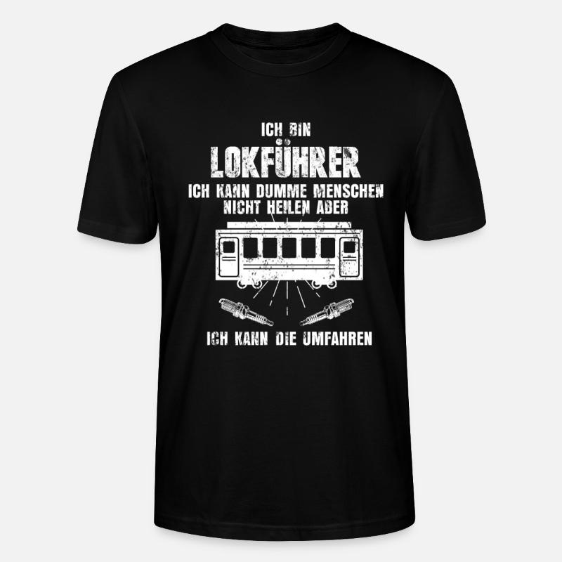 Zug Bahn - Stanley/Stella Unisex Bio-T-Shirt CRAFTER - Schwarz
