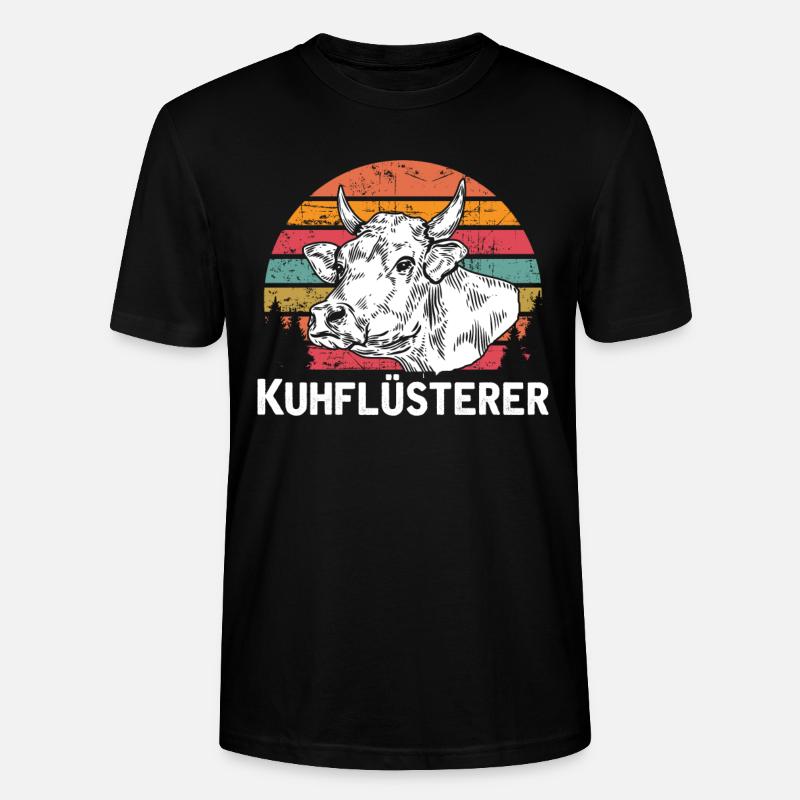Kuhflüsterer - Stanley/Stella Unisex Bio-T-Shirt CRAFTER - Schwarz
