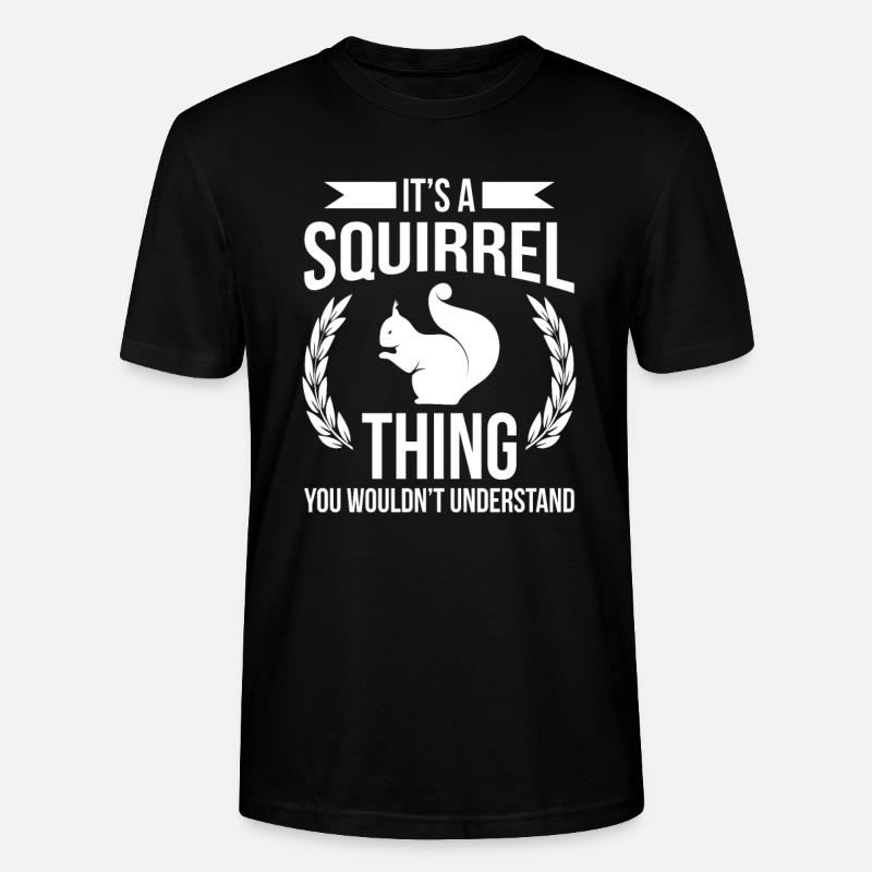Eichhörnchen Ding - Stanley/Stella Unisex Bio-T-Shirt CRAFTER - Schwarz