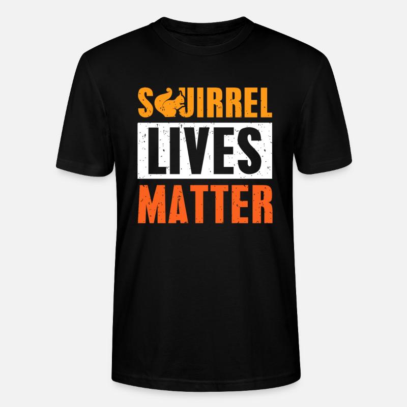 Eichhörnchen - Stanley/Stella Unisex Bio-T-Shirt CRAFTER - Schwarz