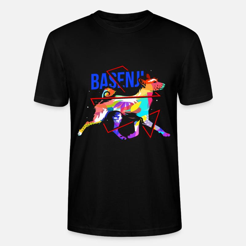 Basenji Geschenk - Stanley/Stella Unisex Bio-T-Shirt CRAFTER - Schwarz