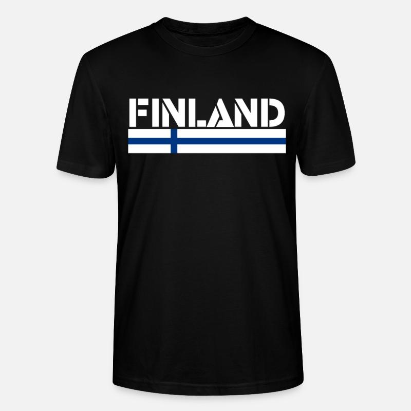Finnland - Stanley/Stella Unisex Bio-T-Shirt CRAFTER - Schwarz