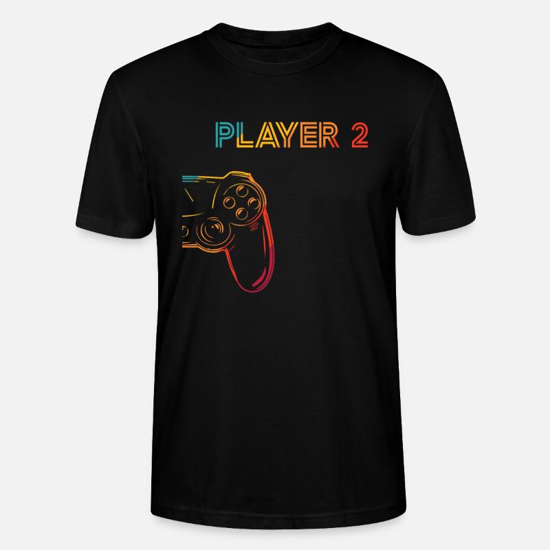 Gaming Player 2 Geschenkidee - Stanley/Stella Unisex Bio-T-Shirt CRAFTER - Schwarz