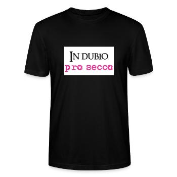 In dubio Pro Secco Lustig Anwalt Staatsexamen Jura - Stanley/Stella Unisex Bio-T-Shirt CRAFTER - Schwarz - Vorne - Alina (178cm) & Michal (187cm)