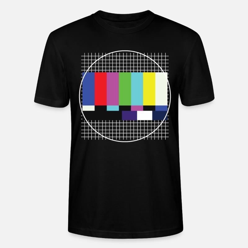 Testbild 80s 90s TV - T-shirt bio CRAFTER Stanley Stella Unisexe - noir