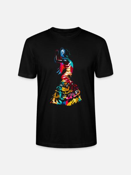 Flamenco gift - Stanley/Stella CRAFTER Unisex Organic T-Shirt - black