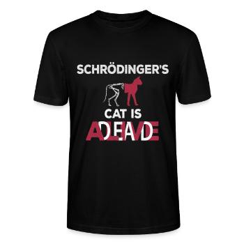 Schrödingers Katze - Stanley/Stella Unisex Bio-T-Shirt CRAFTER - Schwarz - Vorne - Alina (178cm) & Michal (187cm)