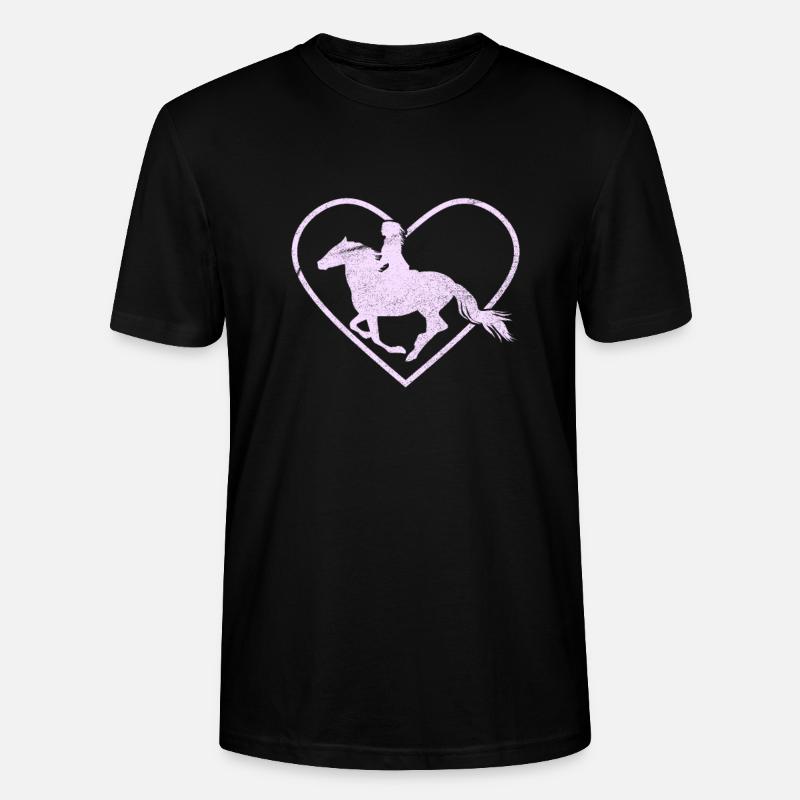 Reiten Pferde - Stanley/Stella Unisex Bio-T-Shirt CRAFTER - Schwarz