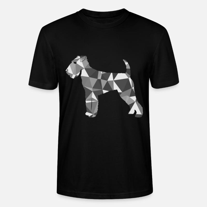 Polygon Airedale Terrier - Stanley/Stella Unisex Bio-T-Shirt CRAFTER - Schwarz