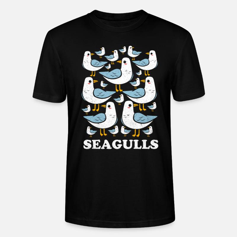 Möwe - Stanley/Stella Unisex Bio-T-Shirt CRAFTER - Schwarz