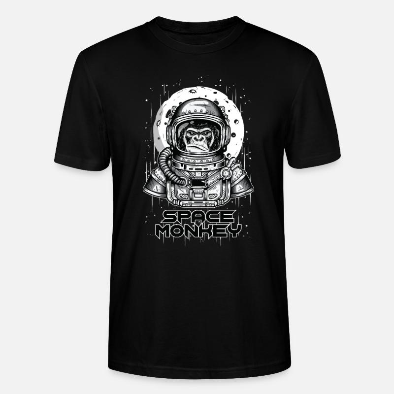 SPACE MONKEY - Stanley/Stella Unisex Bio-T-Shirt CRAFTER - Schwarz