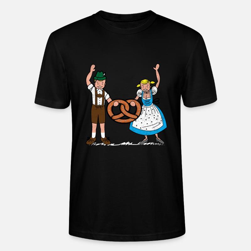 Brezel - Stanley/Stella Unisex Bio-T-Shirt CRAFTER - Schwarz