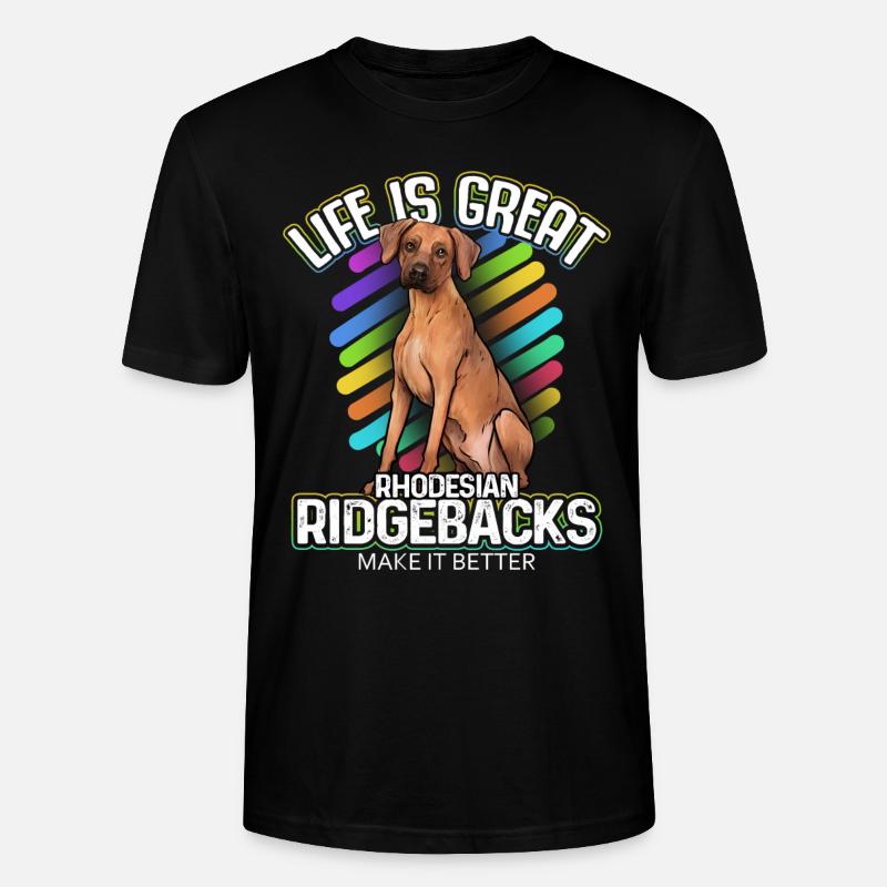 Rhodesian Ridgeback - Stanley/Stella Unisex Bio-T-Shirt CRAFTER - Schwarz