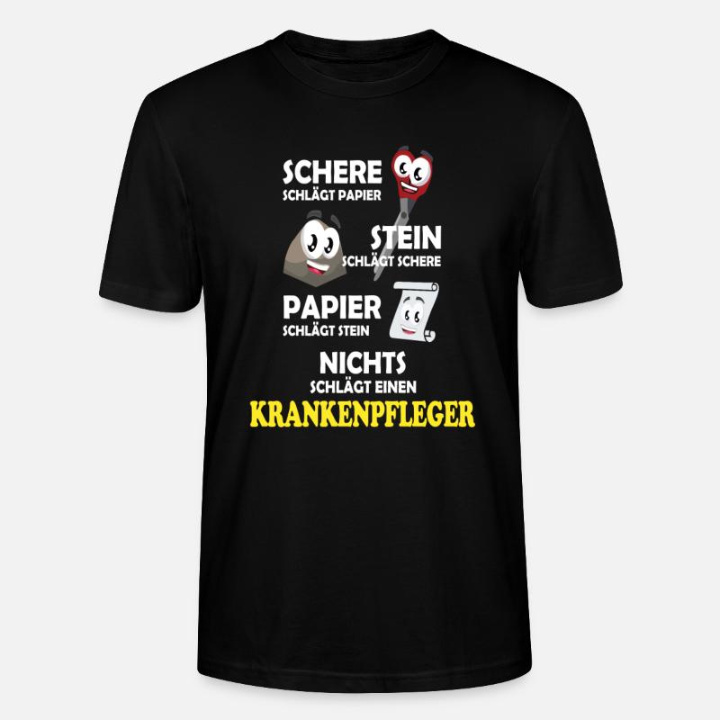 Krankenpfleger - Stanley/Stella Unisex Bio-T-Shirt CRAFTER - Schwarz
