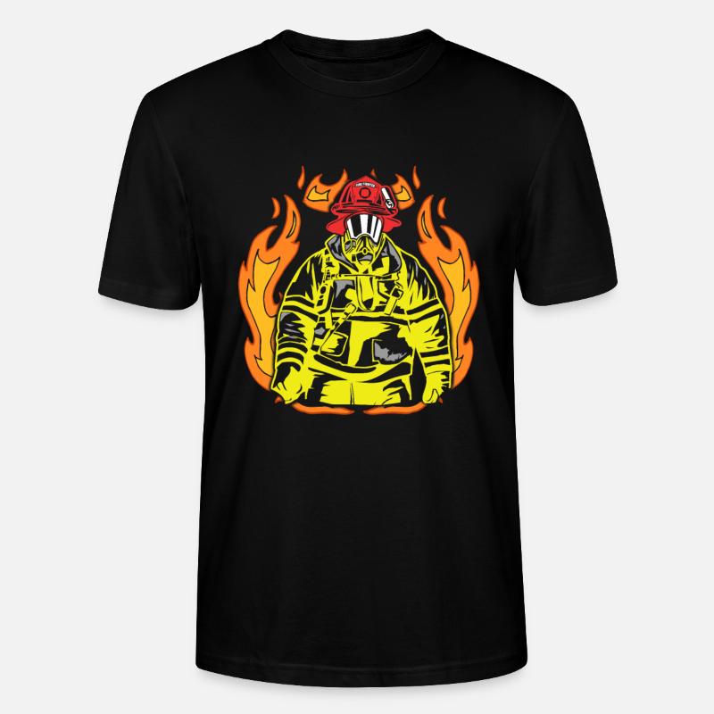 Pompiers - T-shirt bio CRAFTER Stanley Stella Unisexe - noir