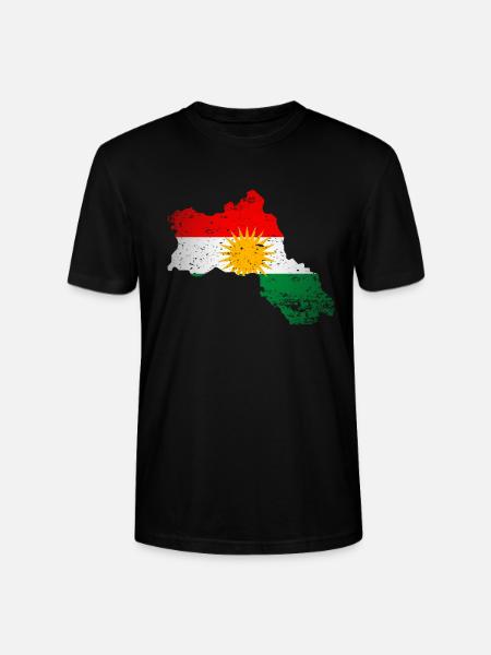 Kurdistan kurdisk flag for kurdere - Stanley Stella CRAFTER unisex økologisk-T-shirt - sort