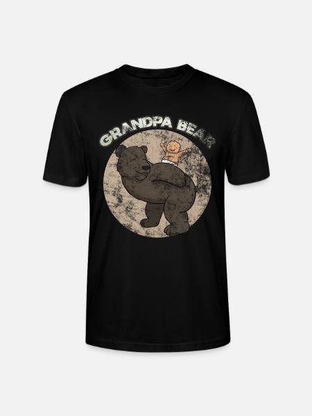 Grand-père Bear - T-shirt bio CRAFTER Stanley Stella Unisexe - noir