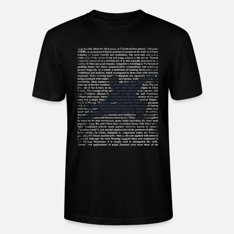 Tai Chi Geschenk - Stanley/Stella Unisex Bio-T-Shirt CRAFTER - Schwarz